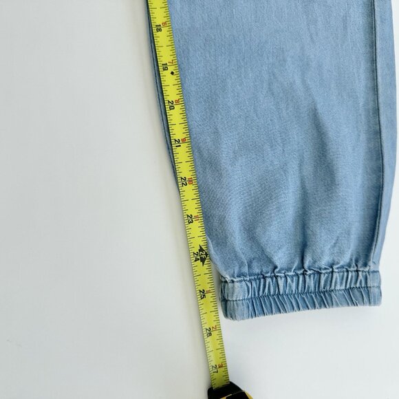 Light Denim Youth Girl Size 12 With Elastic Waist And Ankles - Picture 6 of 11
